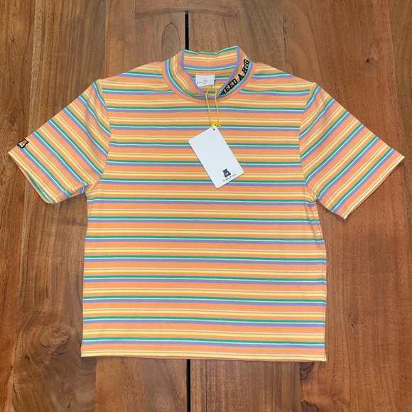 Teddy Fresh WOMEN'S RIB MOCKNECK ORANGE NWT - Picture 6 of 13